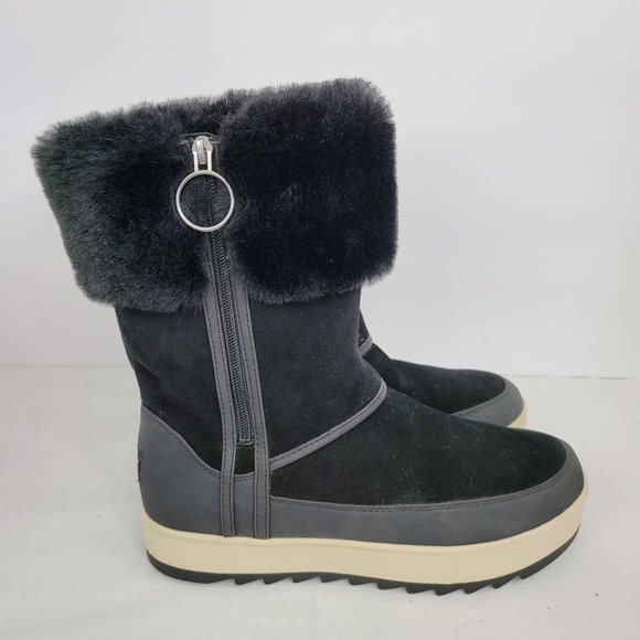 Koolaburra UGG Shoes - Koolaburra By UGG Tynlee Women's Waterproof Snow Boot Black 1105889 US Size 9